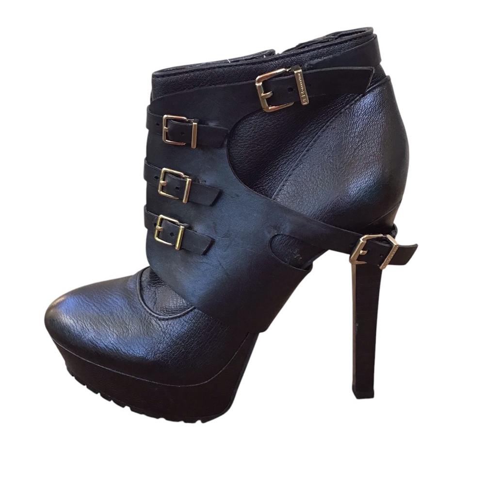 Bcbg Generation Welsh Black Leather Platform Ankl… - image 7